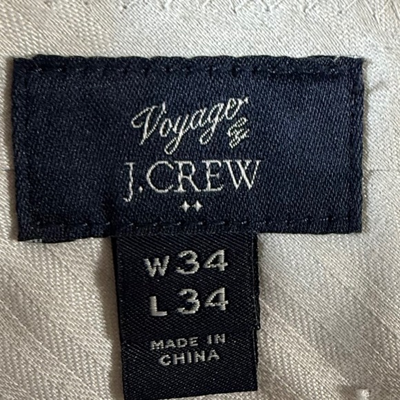 J Crew Voyage Thompson Wool Dress Pants Men's 34x26 (Actual) Gray Flat Front - Picture 4 of 10